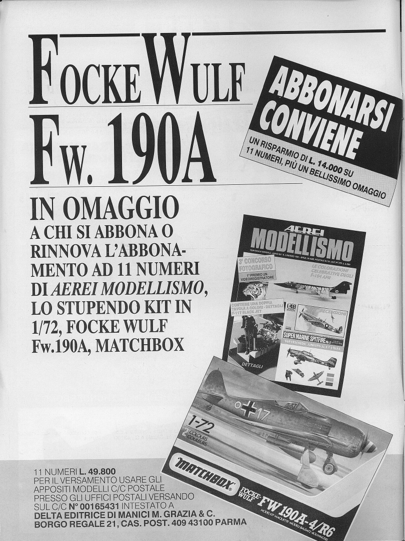 Aerei Modellismo 1991-10